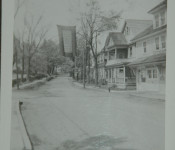 Looking north on main in front of the Fire House.