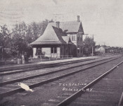 RR station looking east