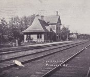 RR station looking east