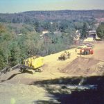 The new route 395 being constructed. This view is looking north from Quaker Street down to the VIllage. You can see the Methodist Church in the upper right. 3