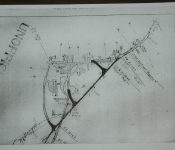 Map showing future road of 395 that bypasses high school. DSC_3519