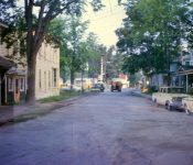 Fire House, Jenny Robinson’s Home (currently the addition to the fire house) and Florence Jackson’s. Imagine having a tree just outside your front door! M-15