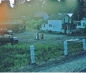 Looking west from 395 at Canastra's Garage. Currently the Risley property.