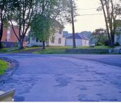 School Drive with school on left. M-7