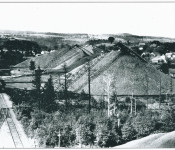 Coal storage facility in Delanson along Railroad Ave. Courtesy of the Duanesburg Historical Society,