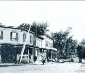 1914 -Looking North on Main Street. Shoudy house on left and Central House in rear. Courtesy of the Duanesburg Historical Society, N. Main Street