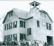 This two room school house was built in 1884 and sat just south east of the current high school on Main Street. Erwin Billings was the principal. The structure was demolished in 2001 to make room for the new building. Courtesy of the Duanesburg Historical Society.